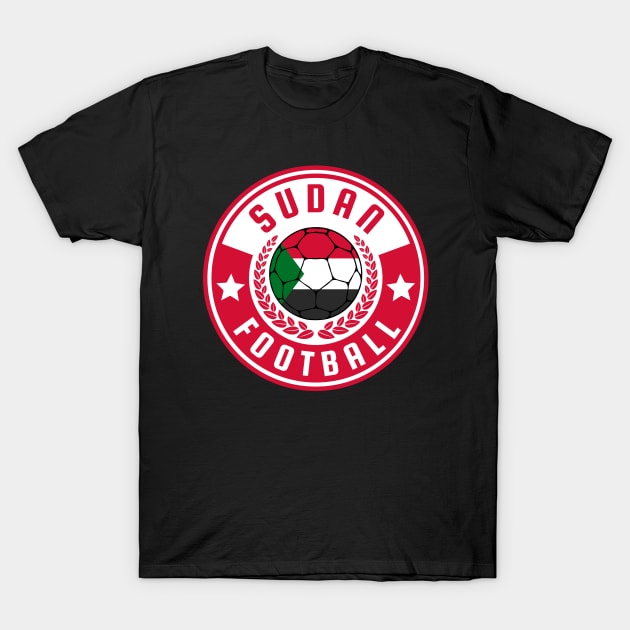 Sudan Football T-Shirt by footballomatic